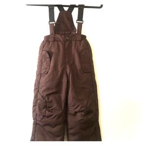 Brown snow suit